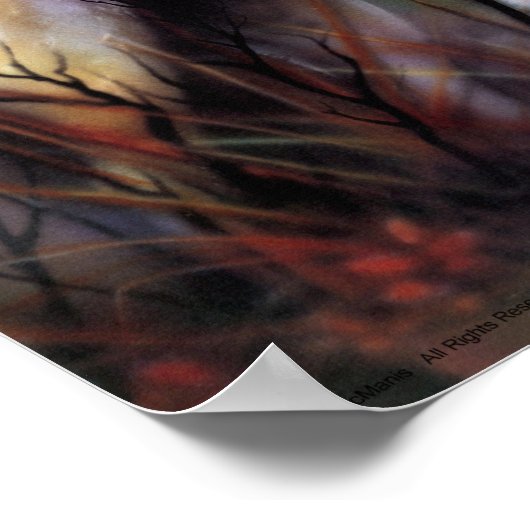 Howling Wolf Poster (Ecke)