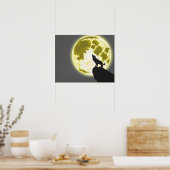 howling wolf poster (Küche)