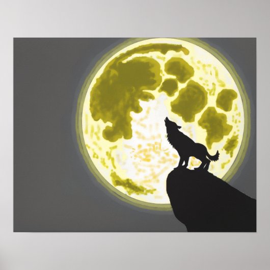 howling wolf poster (Vorne)