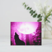 Howling Wolf Postkarte (Stehend Vorderseite)