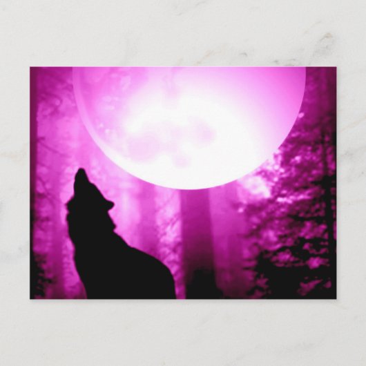 Howling Wolf Postkarte (Vorderseite)