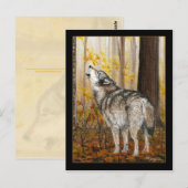 Howling Wolf Postkarte (Vorne/Hinten)