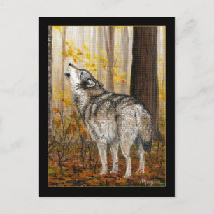 Howling Wolf Postkarte