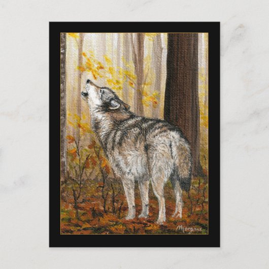 Howling Wolf Postkarte (Vorderseite)