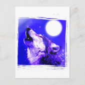 Howling Wolf Postkarte (Vorderseite)