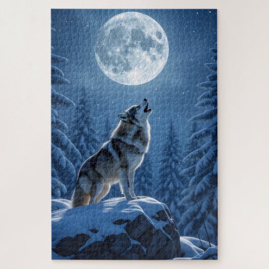 Howling Wolf Puzzle (Vertikal)