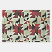 Howling Wolf Quilt Geschenkpapier Set (Vorderseite 3)