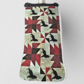 Howling Wolf Quilt Golf Headcover (Rotieren 90)