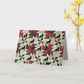 Howling Wolf Quilt Karte (Gelbe Blume)