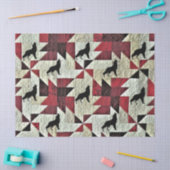 Howling Wolf Quilt Seidenpapier (Basteln)