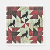 Howling Wolf Quilt Serviette (Vorderseite)