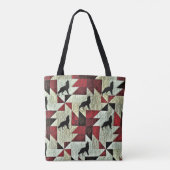 Howling Wolf Quilt Tasche (Rückseite)