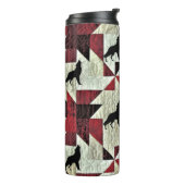 Howling Wolf Quilt Thermosbecher (Nach links gedreht)
