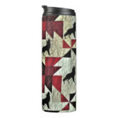 Howling Wolf Quilt Thermosbecher (Nach rechts gedreht)