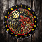 Howling Wolf repräsentiert Freiheit und Power Dartscheibe