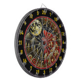 Howling Wolf repräsentiert Freiheit und Power Dartscheibe (Vorderseite Links)