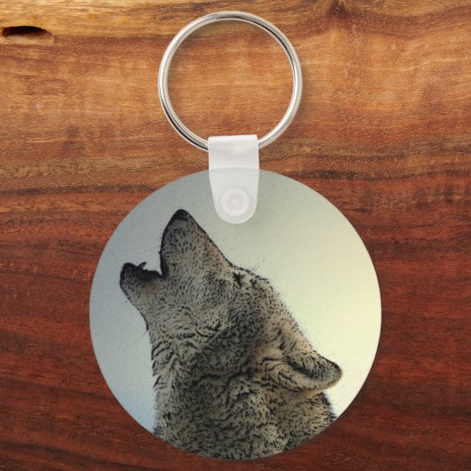 Howling Wolf Schlüsselanhänger (Vorderseite)