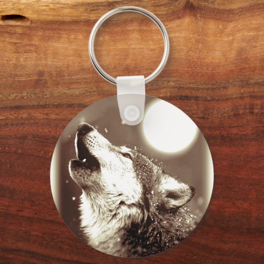 Howling Wolf Schlüsselanhänger (Vorderseite)