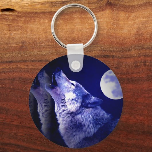 Howling Wolf Schlüsselanhänger (Vorderseite)