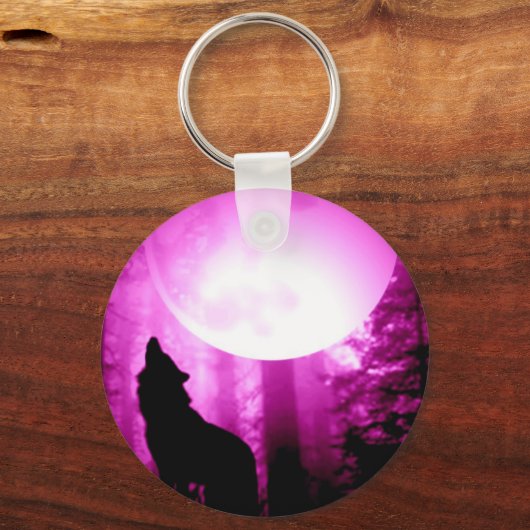 Howling Wolf Schlüsselanhänger (Vorderseite)