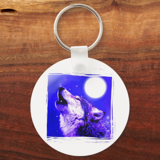 Howling Wolf Schlüsselanhänger (Vorderseite)