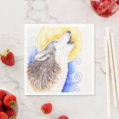 Howling Wolf Serviette (Beispiel)