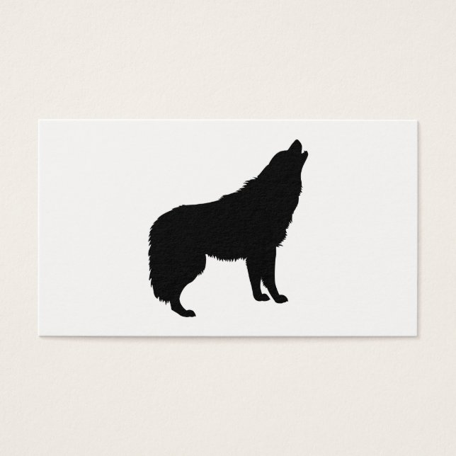 Howling Wolf Silhouette (Vorderseite)