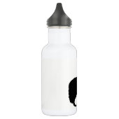 Howling Wolf Silhouette Edelstahlflasche (Links)