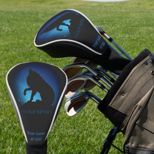 Howling Wolf Silhouette Golf Headcover