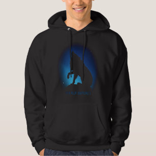 Howling Wolf Silhouette Hoodie