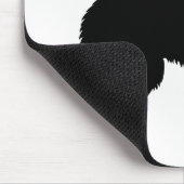 Howling Wolf Silhouette Mousepad (Ecke)