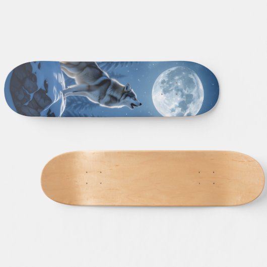 Howling Wolf Skateboard (Horizontal)