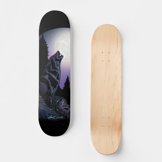 Howling Wolf Skateboard (Vorderseite)
