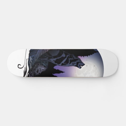 Howling Wolf Skateboard (Horizontal)