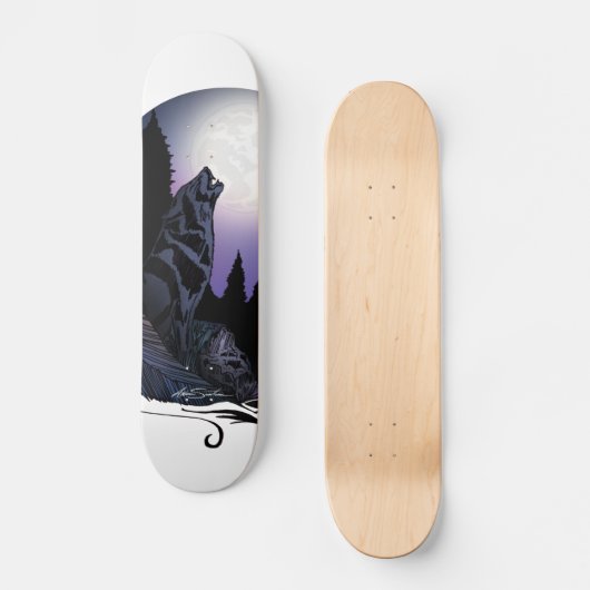 Howling Wolf Skateboard (Vorderseite)