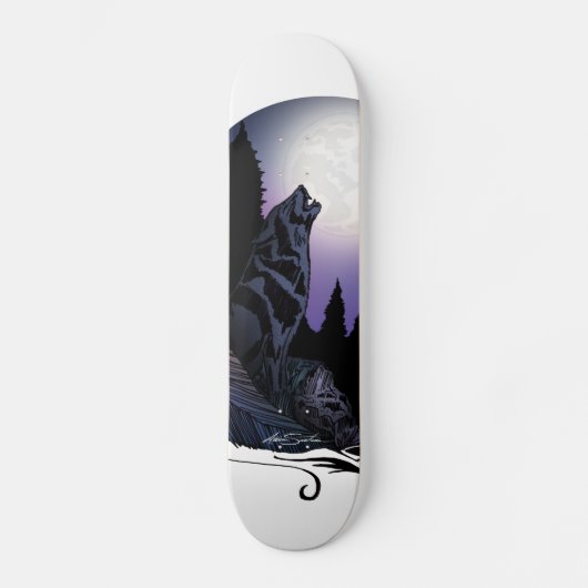Howling Wolf Skateboard (Vorderseite)