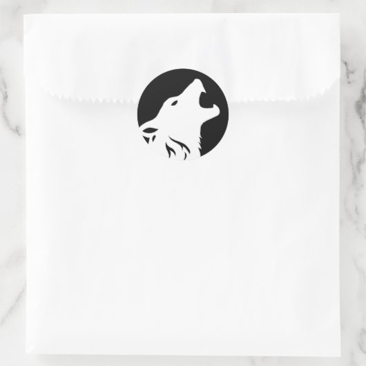 Howling Wolf Stickers (Tasche)