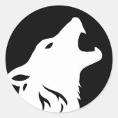 Howling Wolf Stickers (Vorderseite)