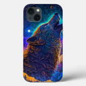 Howling Wolf Surreal Fantasy Case-Mate iPhone Hülle (Rückseite)