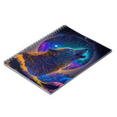 Howling Wolf Surreal Fantasy Notizblock (Linke Seite)