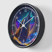 Howling Wolf Surreal Fantasy Uhr (Winkel)