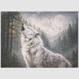 Howling Wolf Tissue Paper Seidenpapier
