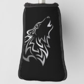 Howling Wolf Tribal Golf Headcover (Rotieren 90)