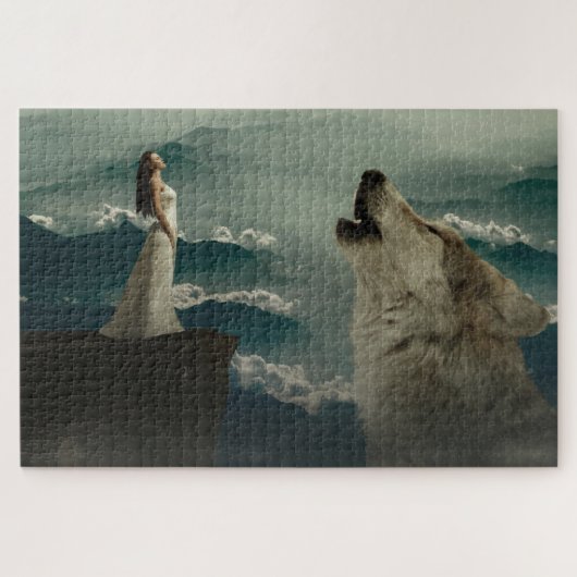 Howling Wolf und Lady Puzzle (Horizontal)
