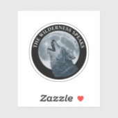 Howling Wolf und Moon Aufkleber (Blatt)