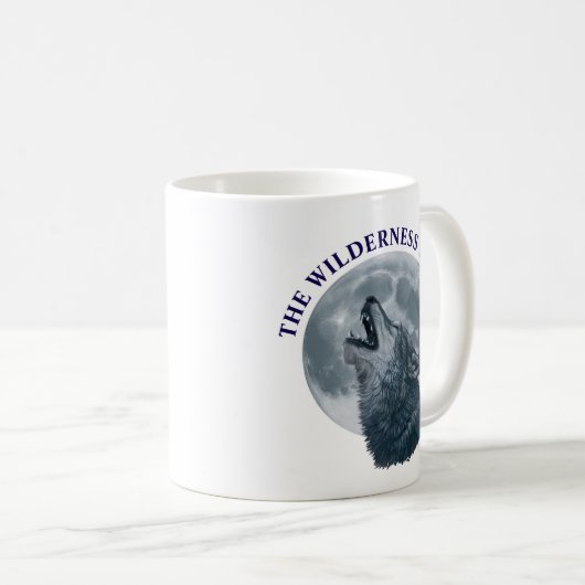 Howling Wolf und Moon Kaffeetasse (VorderseiteRechts)