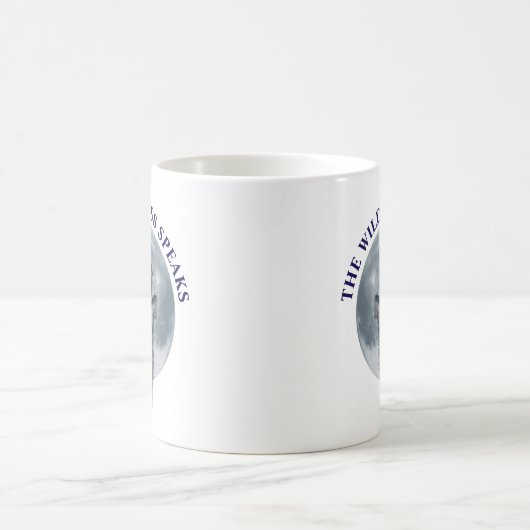 Howling Wolf und Moon Kaffeetasse (Mittel)
