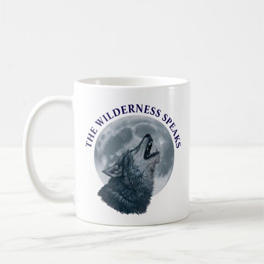 Howling Wolf und Moon Kaffeetasse (Links)
