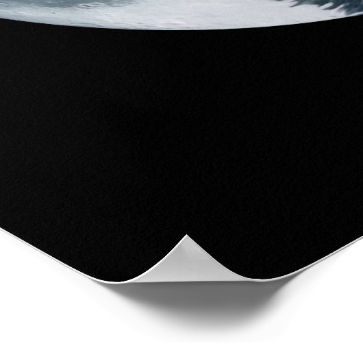 Howling Wolf und Moon Poster (Ecke)