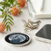 Howling Wolf und Moon Schlüsselanhänger (Seite)